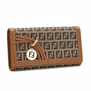 Fendi Zucca Monogram Long Wallet